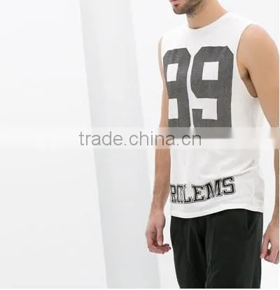 New Design for Men's Tank Top for Summer ,custom Logo Printed, 100% Cotton photo-3