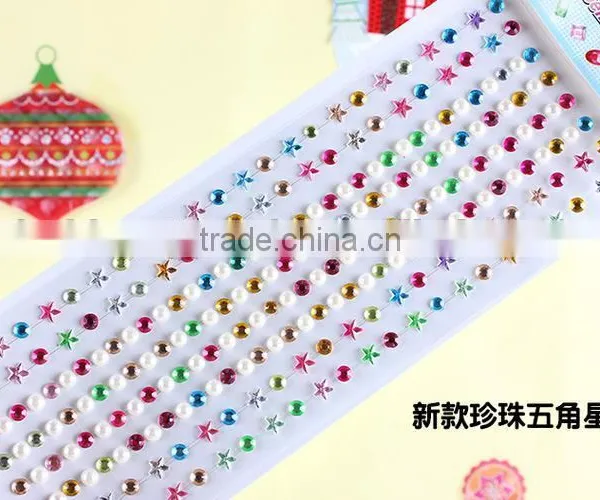 Rhinestone New Products Wholesale Customized Shape Diy Self Adhesive Acrylic Rhinestone Sticker Sheet photo-2