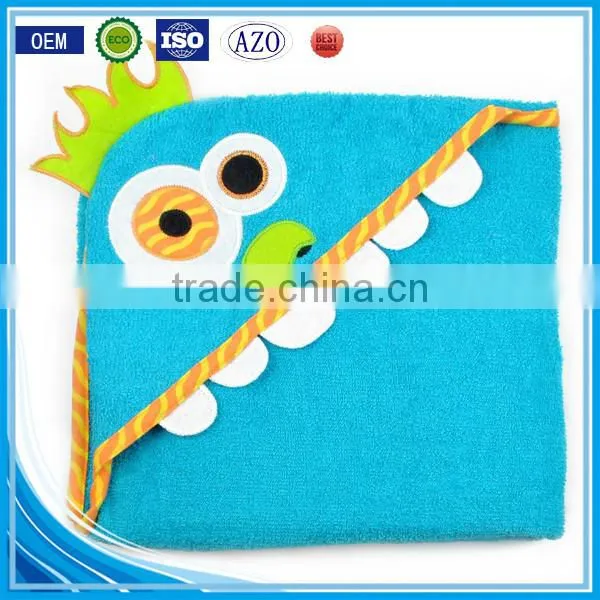 Cuddle Plush Snuggle Custom Cotton Terry Applique Animal Baby Swaddle Blanket Wholesales photo-6