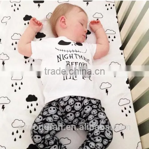 2016 Summer Baby Fashion Style Baby Boy Clothes Set, Baby Girl Clothes Soft and Comfortable T-shirt + Pants 2pcs Sets photo-4