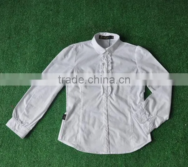 100% Cotton Girls White Slim School Uniform T Shirt