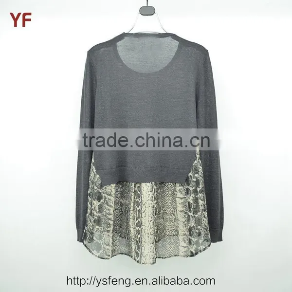 2015 New Fashion Design Of Hand Made Print Sweater For Women photo-2