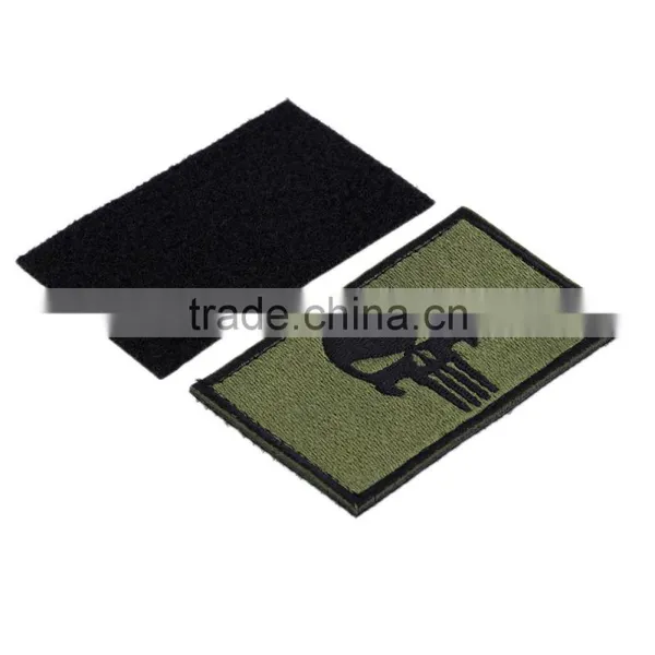 Punisher Skulls Rectangle Embroidery Trim Tactical Patch Armbands Shoulder Badg 2015 Fashion photo-2