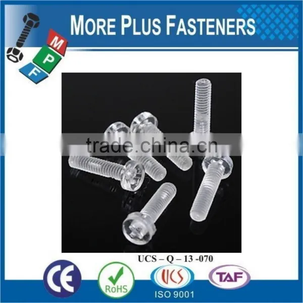 Made in Taiwan Transparent Nylon Plastic Screw photo-4