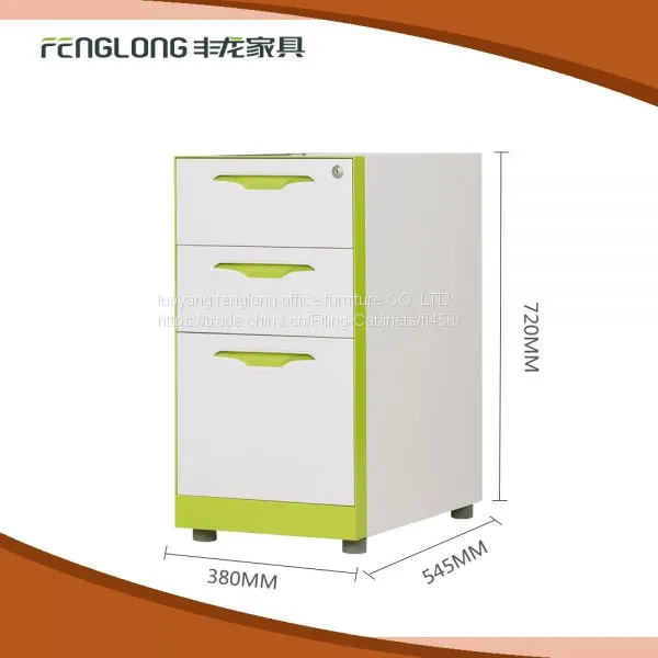 Laboratory and Library Used Stainless Steel 3 Drawer Filing Cabinet photo-2