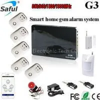 Saful G3 Smart Home 2G/3G/4G Gsm Alarm System With Wireless Socket, Smartphone Control Your House