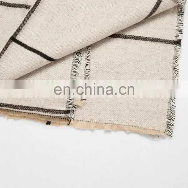 2017 Winter And New White Gray Double Jacquard Jacquard Scarf photo-2