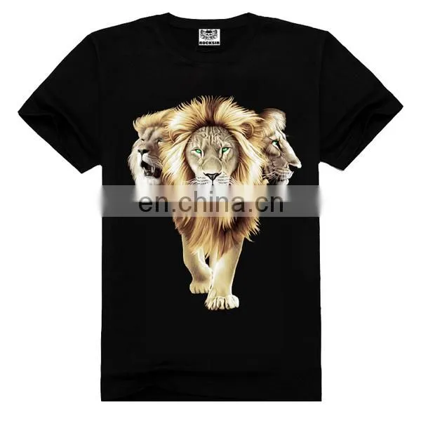 Lion Print t Shirt Custom Print,latest Model t Shirt,oem T-shirt