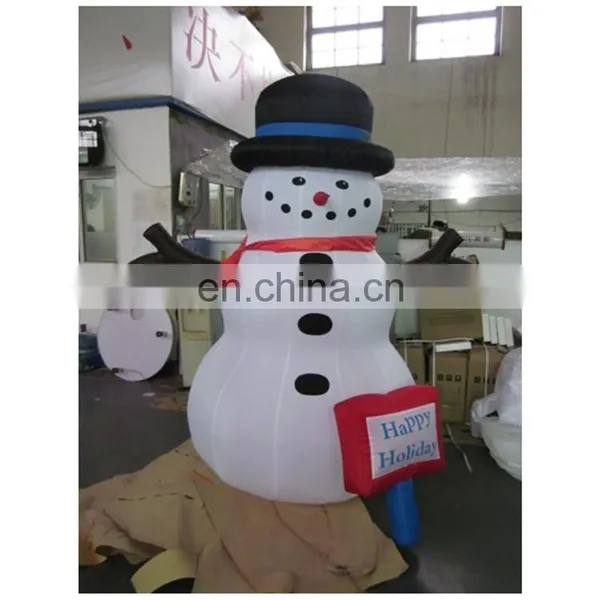 Hot-sell Giant Airblown Christmas Decorations Snowman Inflatable Add Led Light photo-3