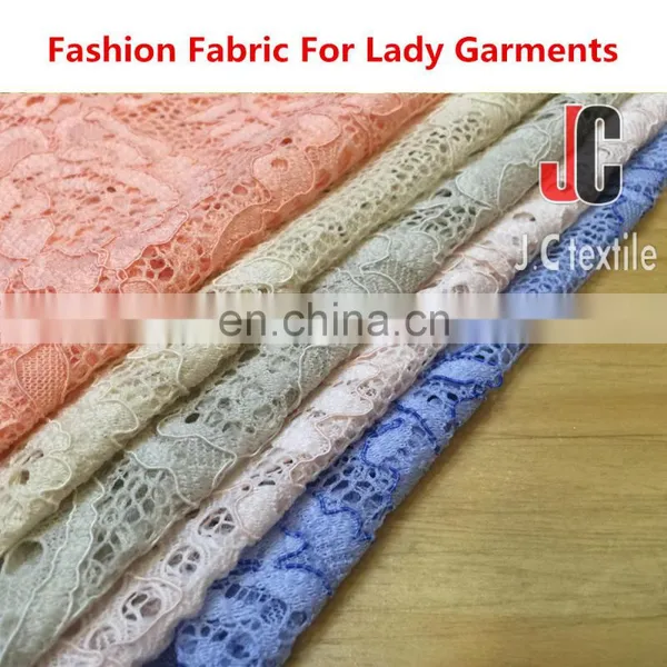 Hot Sale Elegant Cotton Nylon Lace Fabric for Lace Dress Fabric Nylon photo-3