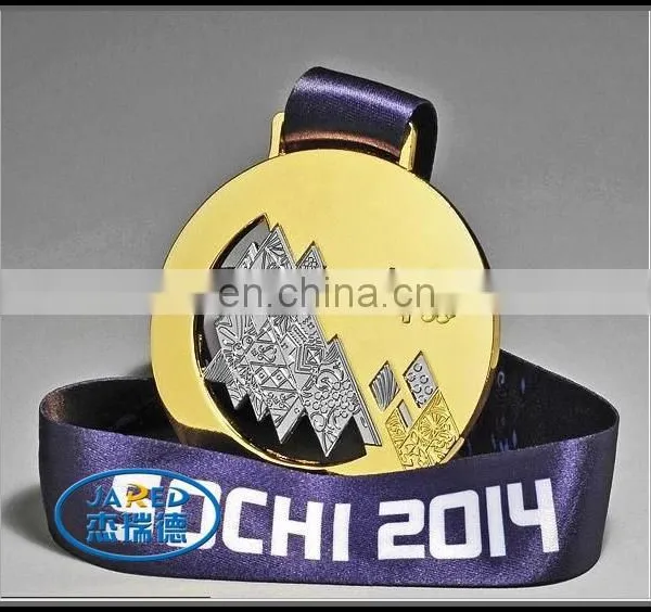 2015 Free Sample Plated Custom Metal Medal/ Award Medal/ Gold Medal photo-4