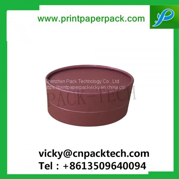 Cylinder Shape Colorful Handmade Round Paper Box for Flowers Customized Makeup Boxes photo-4