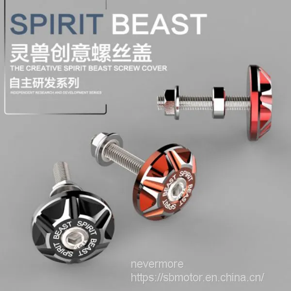 Spirit Beast Motorcycle Modified Registration Plate Holder Alloy Screw Cap Cover 6mm FR201L2 photo-3