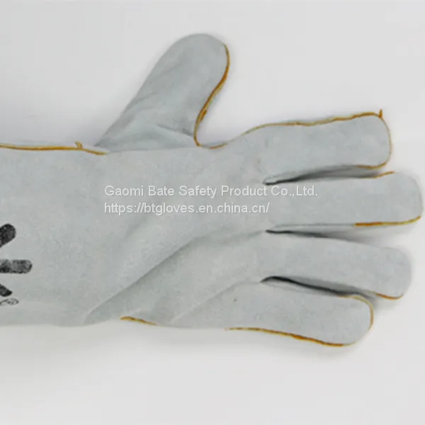 Cow Split Leather Welding Gloves photo-5