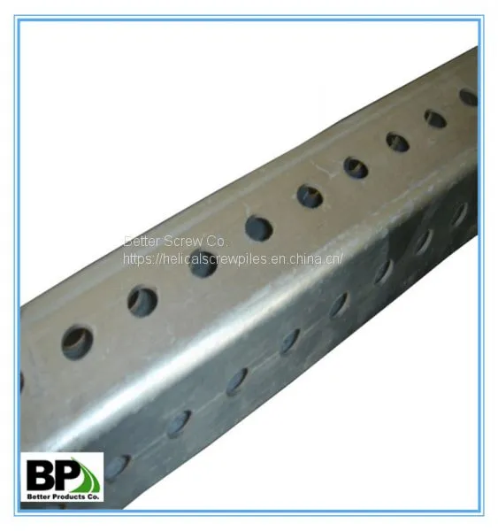 Steel Hot-dipped Galvanized Full Perforations Square Tube Sign Posts photo-5