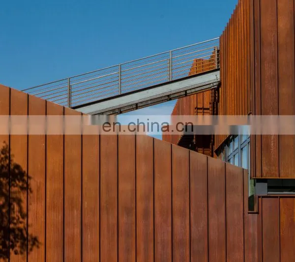 Corten Steel Fence Hot Rolled Weathering Steel Wall photo-4