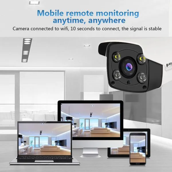 4.0MP Home Security Wireless WiFi IR Bullet IP Camera photo-5