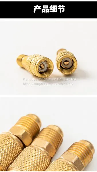 R410 Refrigerant Brass Switch Connector With Brass Cap (brass Fitting) photo-3