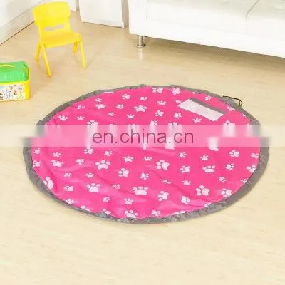 I@home Large Size Modern Quickly Organize Kids Play Mats Toy Storage Bag Harness Pocket photo-6