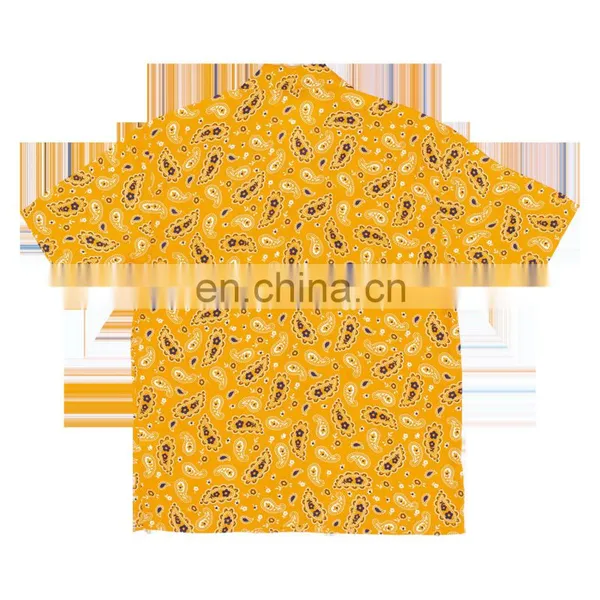Diznew Factory Wholesale Button up Short Sleeve Shirt Custom Print Mens Shirts photo-2