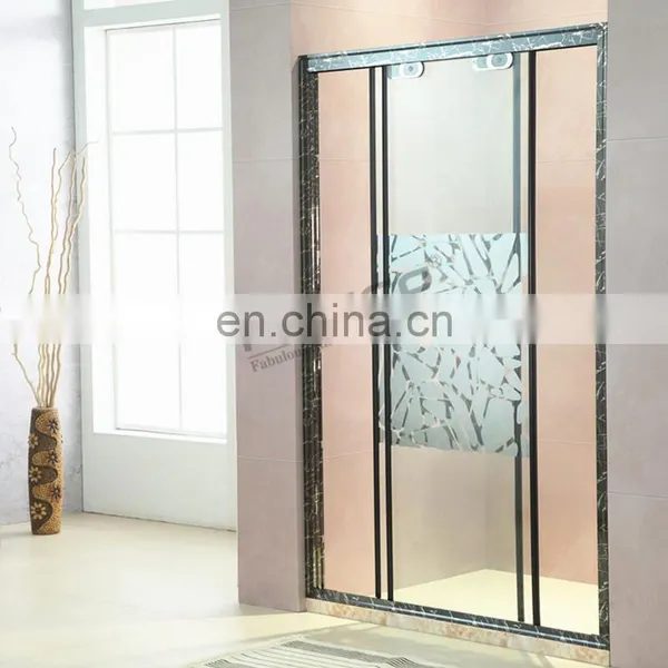 Modern Design Shower Cabin Toughened Sliding Glass Shower Door photo-3