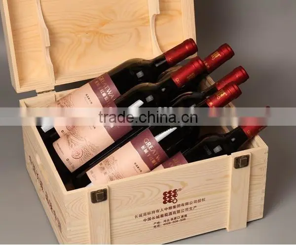6 Bottle Wooden Wine Box photo-4