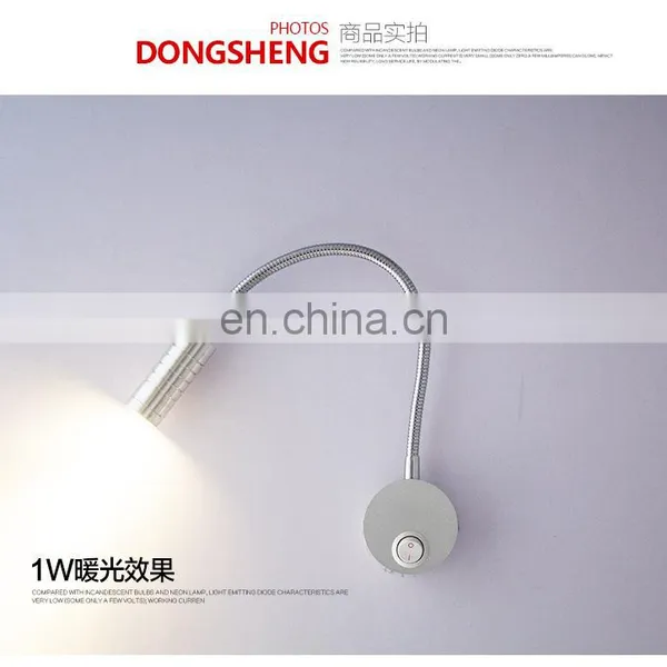 Led Flexible Wall Light 1 w Black Silver Colour Hotel Corridor Wall Lights for Home photo-6