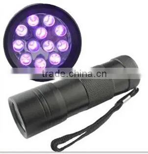 12LED Cheap Aluminum UV Led Flashlight photo-3