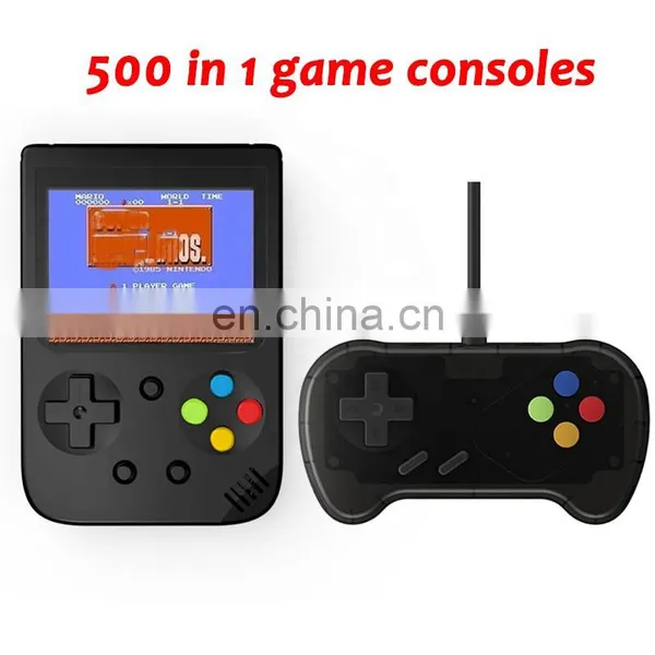 Handheld Game Console Mini Player With 500 in 1 Classical Games TV Video Game Box Retro AV 3 Inch Screen for SUP Joystick photo-4