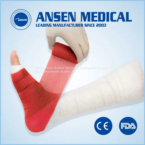 Polymer Fixed Bandage Medical Casting Tape Fiberglass Cast Bandage Fibercast for Orthopedic Leg photo-3