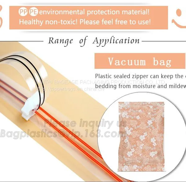 PP/PE/PVC/EVA Plastic Flange Zipper For Pouch, PP Plastic Press To Close Reclosable Flange Zipper for Standard Zipper SEAL photo-4