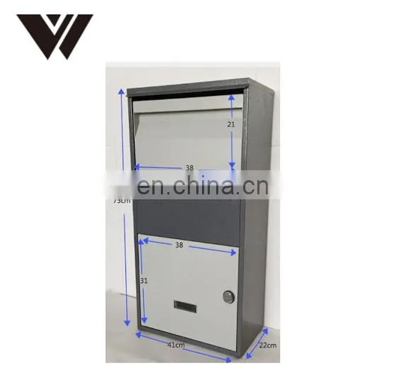 Home Outdoor Package Stainless Steel Metal Large Smart Parcel Delivery Drop Post Mail Letter Box photo-2