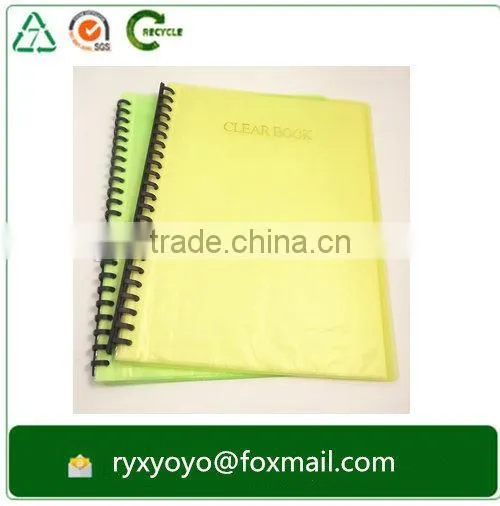 23 Hole Lose-leaf a4 Size 20 Pockets Clear Book Display Book With Sleeves photo-6