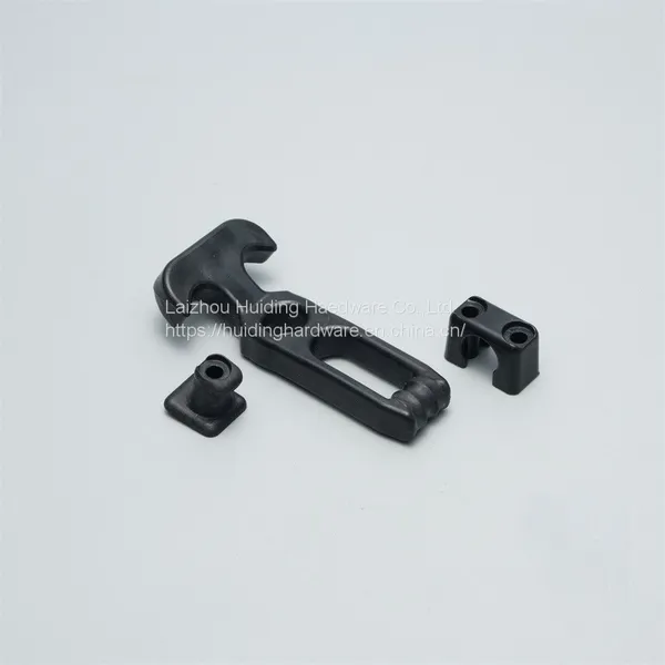 Corrosion Resistance Marine Latch Black Toggle Latch Rubber T-handle Flexible Hasp Black Draw Latch