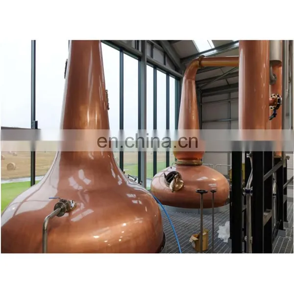 Copper Distiller Alcohol Distilling Equipment Moonshine Still for Whisky Rum Gin Vodka Brandy Spirit Distillery Plant photo-2