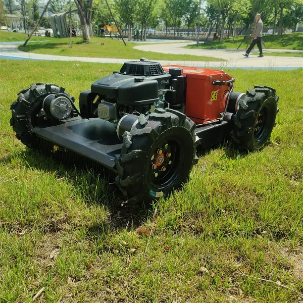 Factory Direct Sales Low Price Buy Online Remote Operated Track-mounted Lawn Mower Robot photo-2