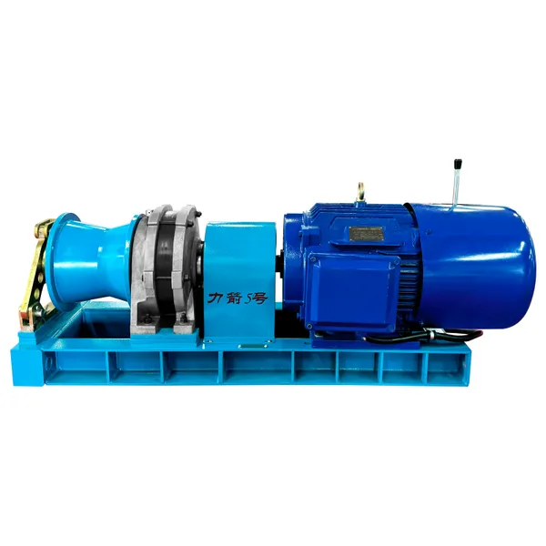 Electric cable winch drum 5T pulling force (power 7.5kw)