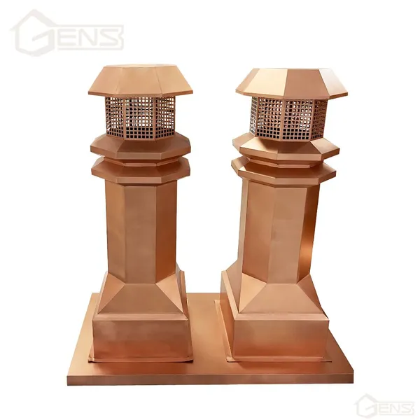 Copper Twin Chimney Cap