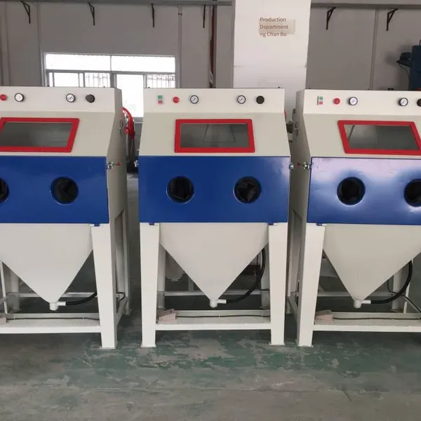 small sandblasting machine manufacturer - bingteng automation, box-type manual sandblasting processing equipment, reliable quality and safety