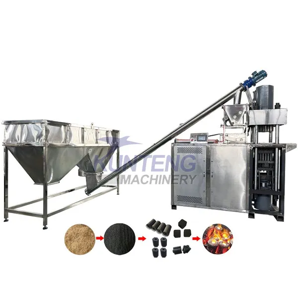 Machine de briquetage hydraulique pour appâts de poisson en boules de bain de sel commercial, machine de formation de charbon de bois