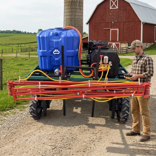 Remote Control Precision Agricultural Sprayer with Adjustable Boom for Large Area Crop Protection