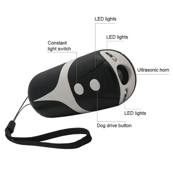Portable Handheld Dry Cell Remote Training Dog Repeller for Bark Control Dog Friendly photo-2