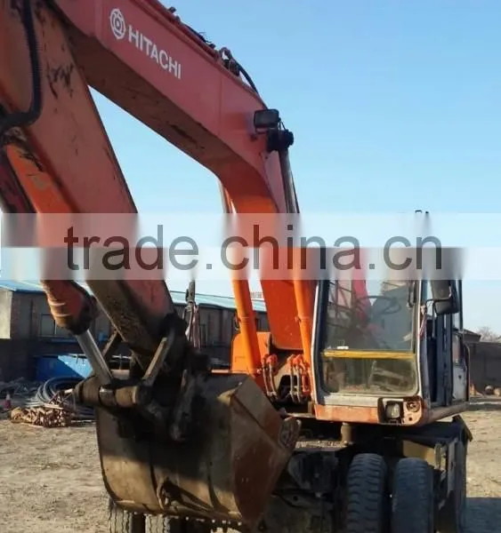 Used Hitachi Excavator EX200WD Wheel Excavator, Second Hand Hitachi Excavator EX200WD For Sale photo-3
