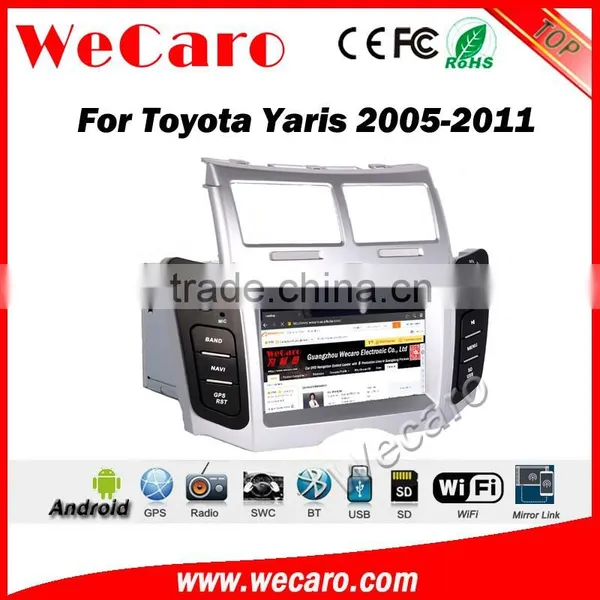 Wecaro WC-TY6221 Android 5.1.1 Car Navigation System for Toyota Yaris Sedan 2005-2011 Car Dvd Player Radio Gps Stereo Silver photo-3