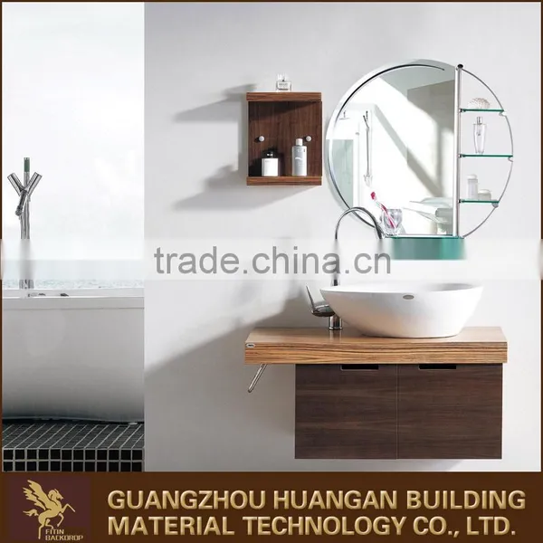 Home Decorative Bathroom Mirror With Stainless Steel Shelf photo-4