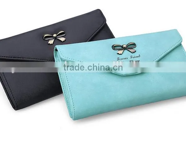 Ladies Bowknot Purse Long Style Phone Hand Wallet photo-3