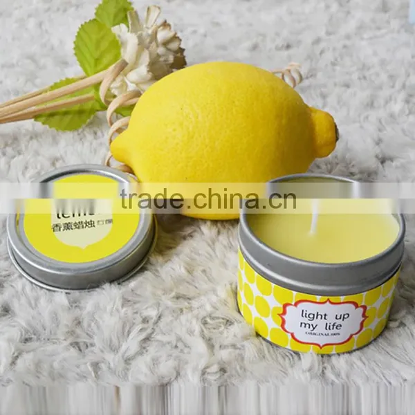 Aroma Travel Tin Candle With Custom Sticker in Metal Lid photo-3