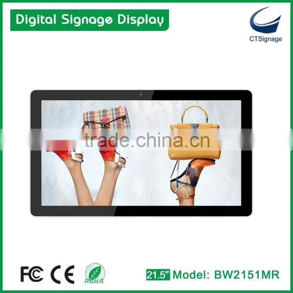 21.5" Lcd Advertising Player and Android Media Digital Signage With Wifi/lan Remote Control Content BW2151MR photo-2