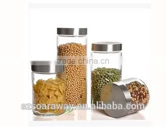 Food Grade Cashew Nut Glass Jar With Silver Stainless Steel Top Lid Glass Vial photo-5