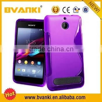 for Sony Xperia e1 Tpu Case, Tpu Case for Sony Xperia E1,Mobile Phone S Line TPU Gel Back Cover for Sony Xperia E1 photo-3
